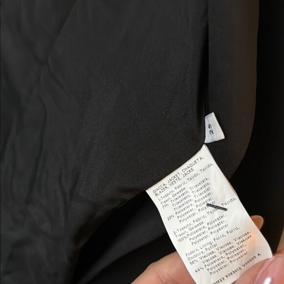 Marina Rinaldi Triacetate Black Blazer Jacket size 25/US 16 - Picture 6 of 9